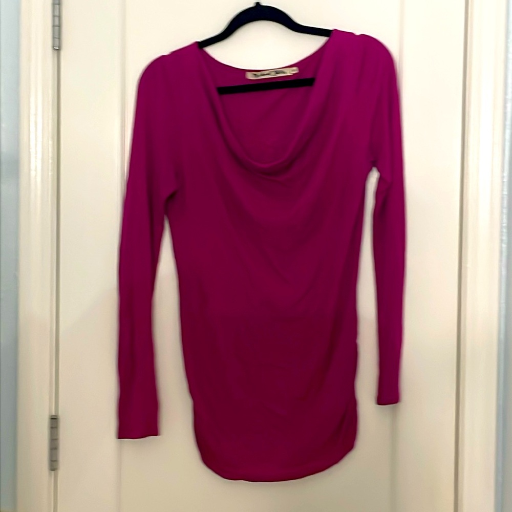 Pink cowl neck sweater